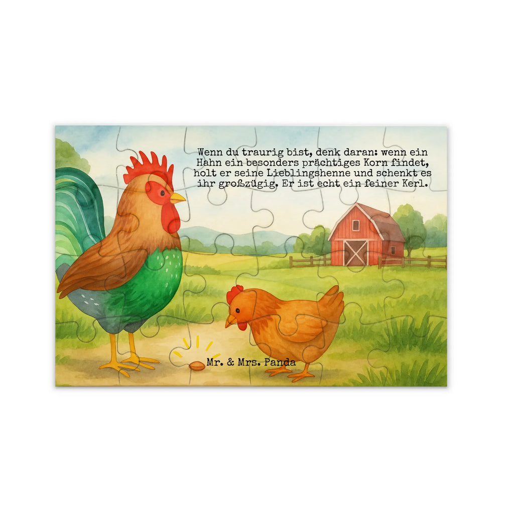 Puzzle Hahn Korn Design Puzzle, Bauernhof, Hoftiere, Landwirt, Landwirtin, Natur, Henne, Eier, Korn, Hahn