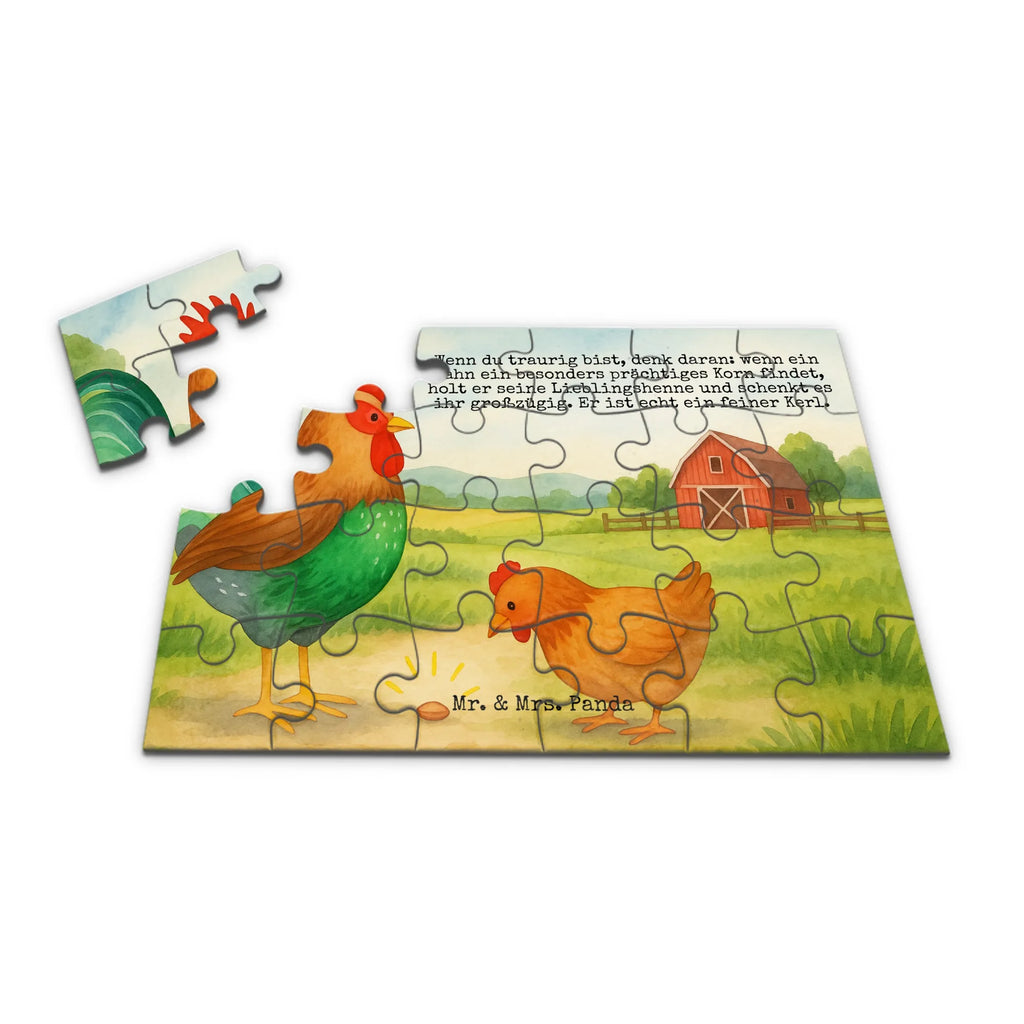 Puzzle Hahn Korn Design Puzzle, Bauernhof, Hoftiere, Landwirt, Landwirtin, Natur, Henne, Eier, Korn, Hahn