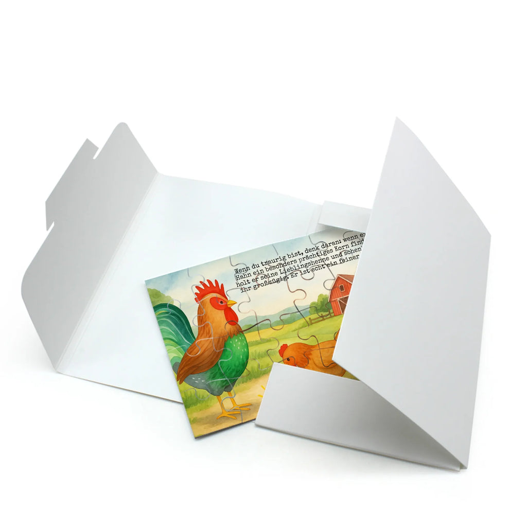 Puzzle Hahn Korn Design Puzzle, Bauernhof, Hoftiere, Landwirt, Landwirtin, Natur, Henne, Eier, Korn, Hahn