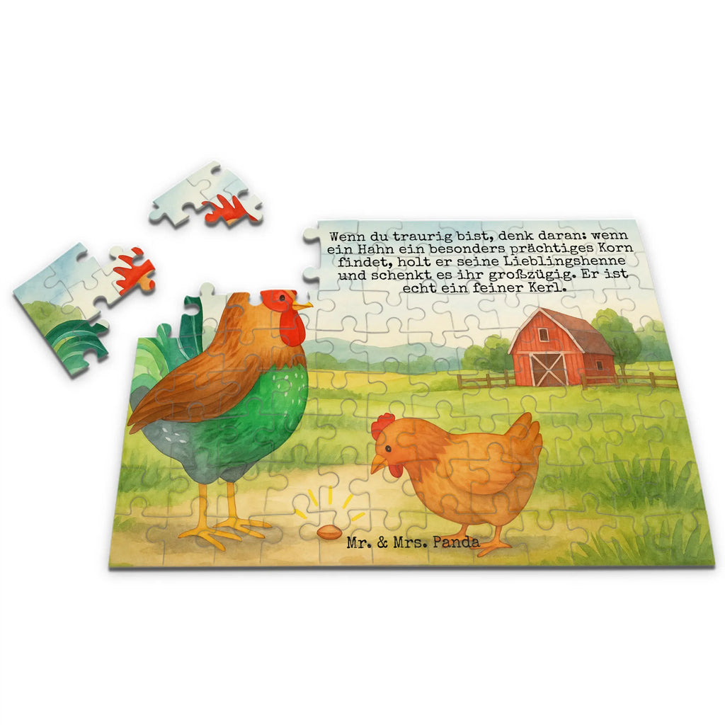 Puzzle Hahn Korn Design Puzzle, Bauernhof, Hoftiere, Landwirt, Landwirtin, Natur, Henne, Eier, Korn, Hahn