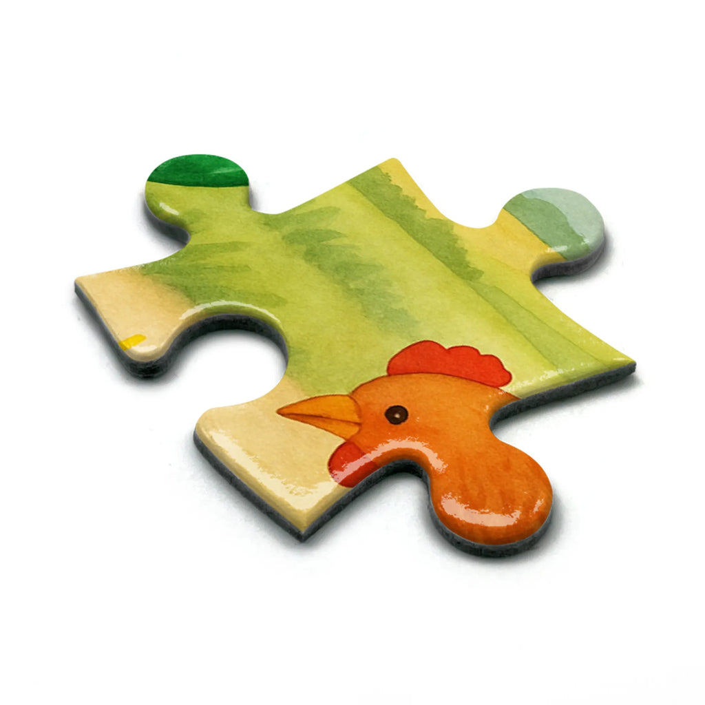 Puzzle Hahn Korn Design Puzzle, Bauernhof, Hoftiere, Landwirt, Landwirtin, Natur, Henne, Eier, Korn, Hahn