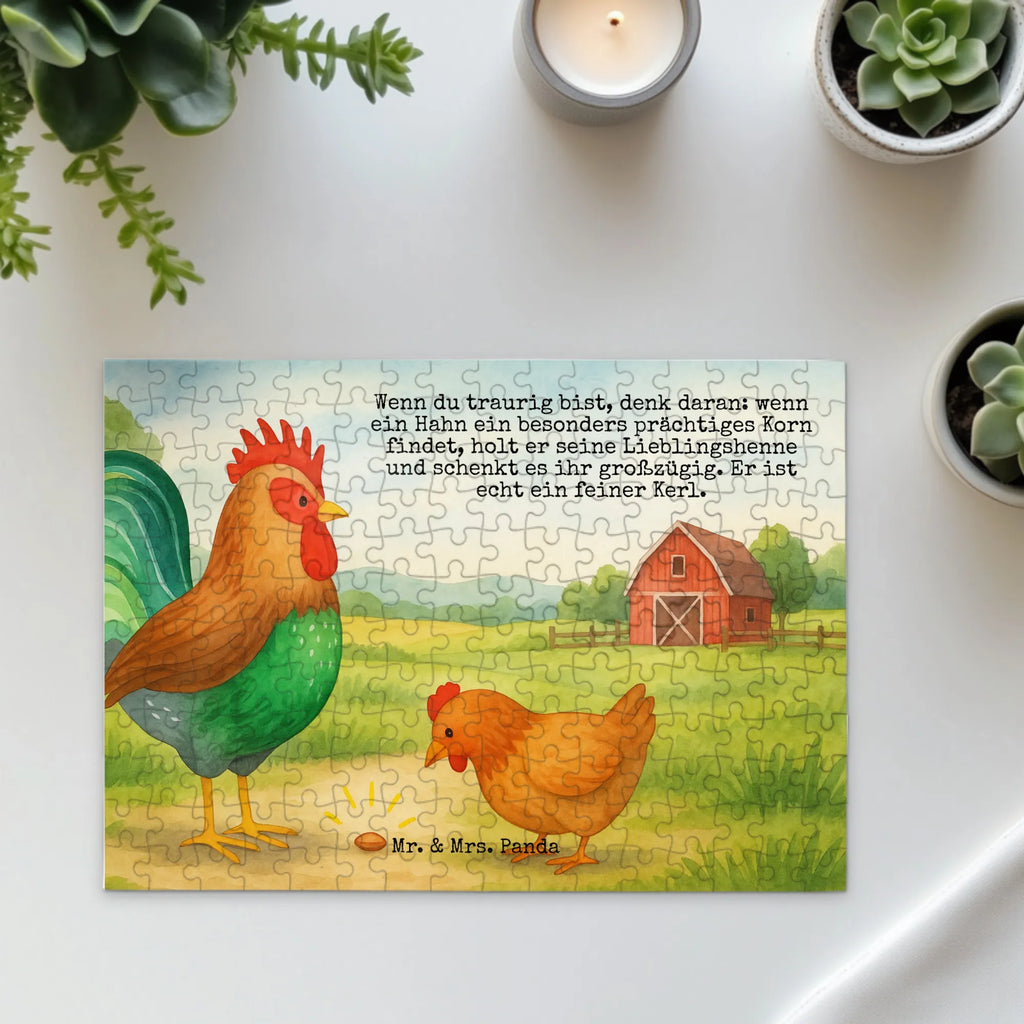 Puzzle Hahn Korn Design Puzzle, Bauernhof, Hoftiere, Landwirt, Landwirtin, Natur, Henne, Eier, Korn, Hahn