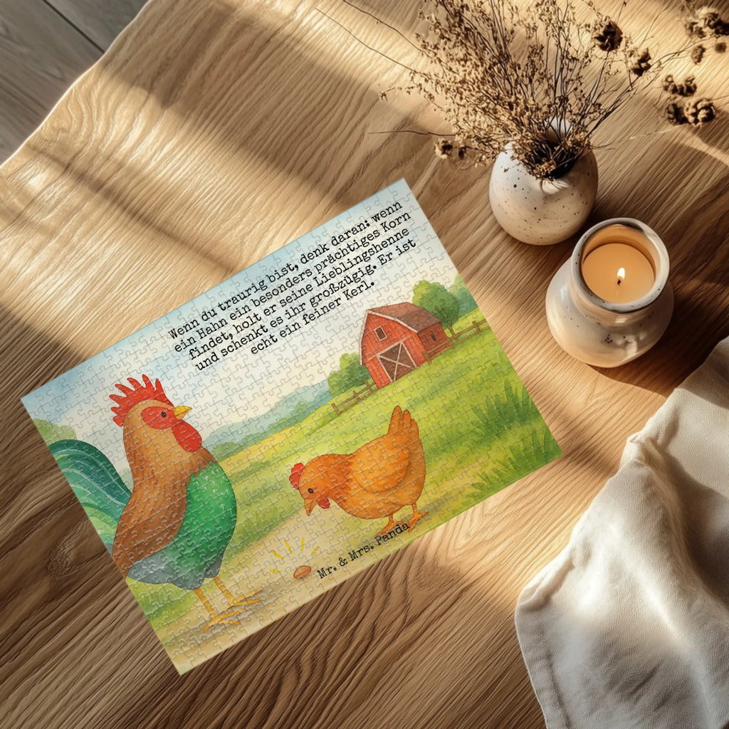 Puzzle Hahn Korn Design Puzzle, Bauernhof, Hoftiere, Landwirt, Landwirtin, Natur, Henne, Eier, Korn, Hahn