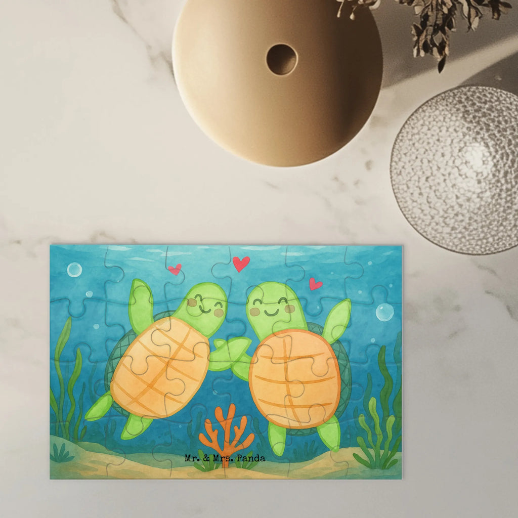 Puzzle Schildkröten Paar Design Puzzle, Liebe, Partner, Freund, Freundin, Ehemann, Ehefrau, Heiraten, Verlobung, Heiratsantrag, Liebesgeschenk, Jahrestag, Hocheitstag, für Ehemann, Geschenk für Partner, Geschenk für Frauen, für Männer, Mitbringsel, Liebesbeweis, Geschenk für Freundin, Valentinstag, Hochzeitstag