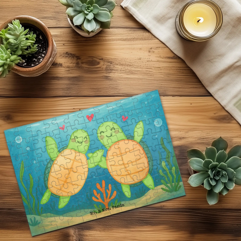 Puzzle Schildkröten Paar Design Puzzle, Liebe, Partner, Freund, Freundin, Ehemann, Ehefrau, Heiraten, Verlobung, Heiratsantrag, Liebesgeschenk, Jahrestag, Hocheitstag, für Ehemann, Geschenk für Partner, Geschenk für Frauen, für Männer, Mitbringsel, Liebesbeweis, Geschenk für Freundin, Valentinstag, Hochzeitstag