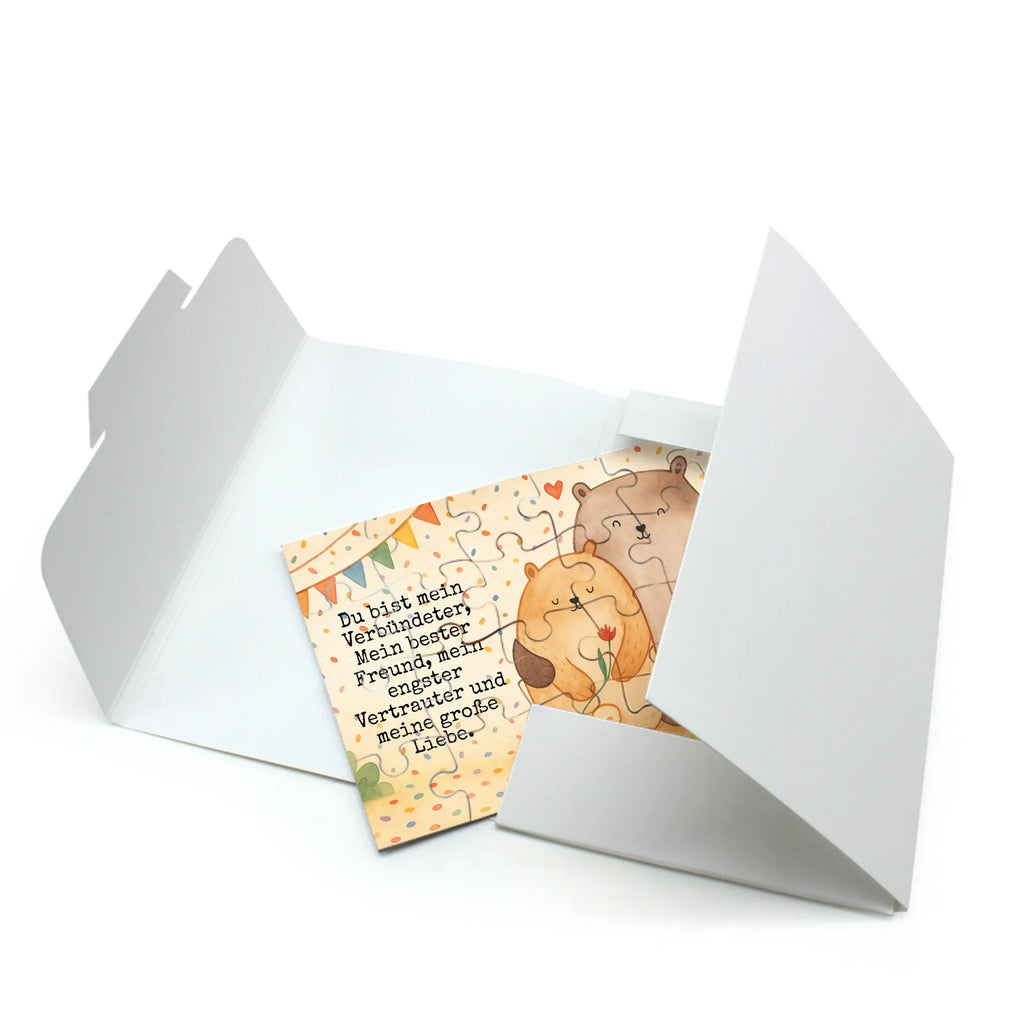 Puzzle Bären Liebe Design Puzzle, Liebe, Partner, Freund, Freundin, Ehemann, Ehefrau, Heiraten, Verlobung, Heiratsantrag, Liebesgeschenk, Jahrestag, Hocheitstag, Verlobt, Hochzeitstag, Liebesbeweis, Geschenk Freundin, Geschenk Hochzeit, Geschenk Freund, Bär, Bären, Bärchen, Verliebt, Verheiratet
