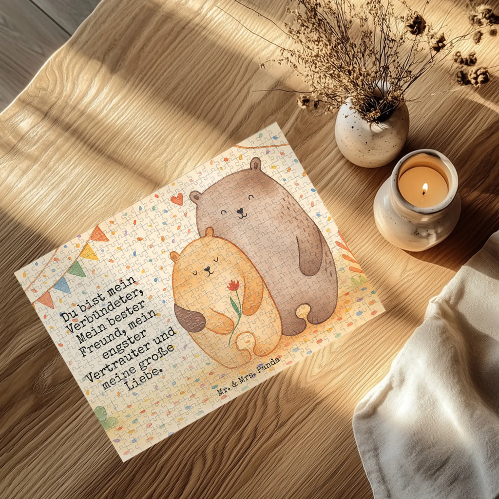 Puzzle Bären Liebe Design Puzzle, Liebe, Partner, Freund, Freundin, Ehemann, Ehefrau, Heiraten, Verlobung, Heiratsantrag, Liebesgeschenk, Jahrestag, Hocheitstag, Verlobt, Hochzeitstag, Liebesbeweis, Geschenk Freundin, Geschenk Hochzeit, Geschenk Freund, Bär, Bären, Bärchen, Verliebt, Verheiratet
