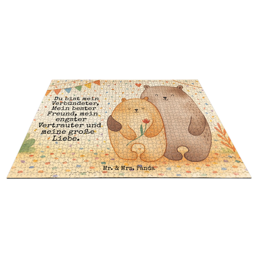 Puzzle Bären Liebe Design Puzzle, Liebe, Partner, Freund, Freundin, Ehemann, Ehefrau, Heiraten, Verlobung, Heiratsantrag, Liebesgeschenk, Jahrestag, Hocheitstag, Verlobt, Hochzeitstag, Liebesbeweis, Geschenk Freundin, Geschenk Hochzeit, Geschenk Freund, Bär, Bären, Bärchen, Verliebt, Verheiratet