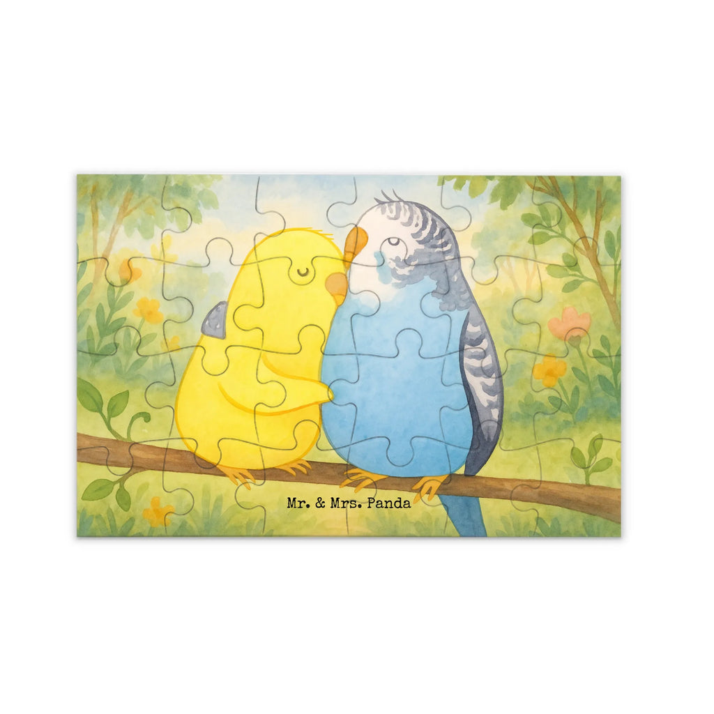 Puzzle Wellensittich Liebe Design Puzzle, Freundin, Partner, Ehemann, Liebe, Ehefrau, Jahrestag, Heiraten, Heiratsantrag, Freund, Hocheitstag, Verlobung, Liebesgeschenk, Wellensittich, Vögel, Kuscheln, Vertrauen, Nähe