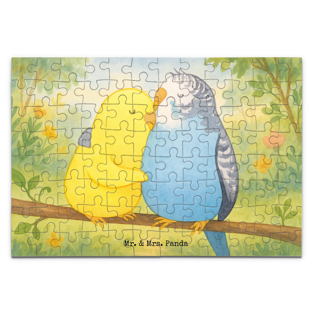 Puzzle Wellensittich Liebe Design Puzzle, Freundin, Partner, Ehemann, Liebe, Ehefrau, Jahrestag, Heiraten, Heiratsantrag, Freund, Hocheitstag, Verlobung, Liebesgeschenk, Wellensittich, Vögel, Kuscheln, Vertrauen, Nähe