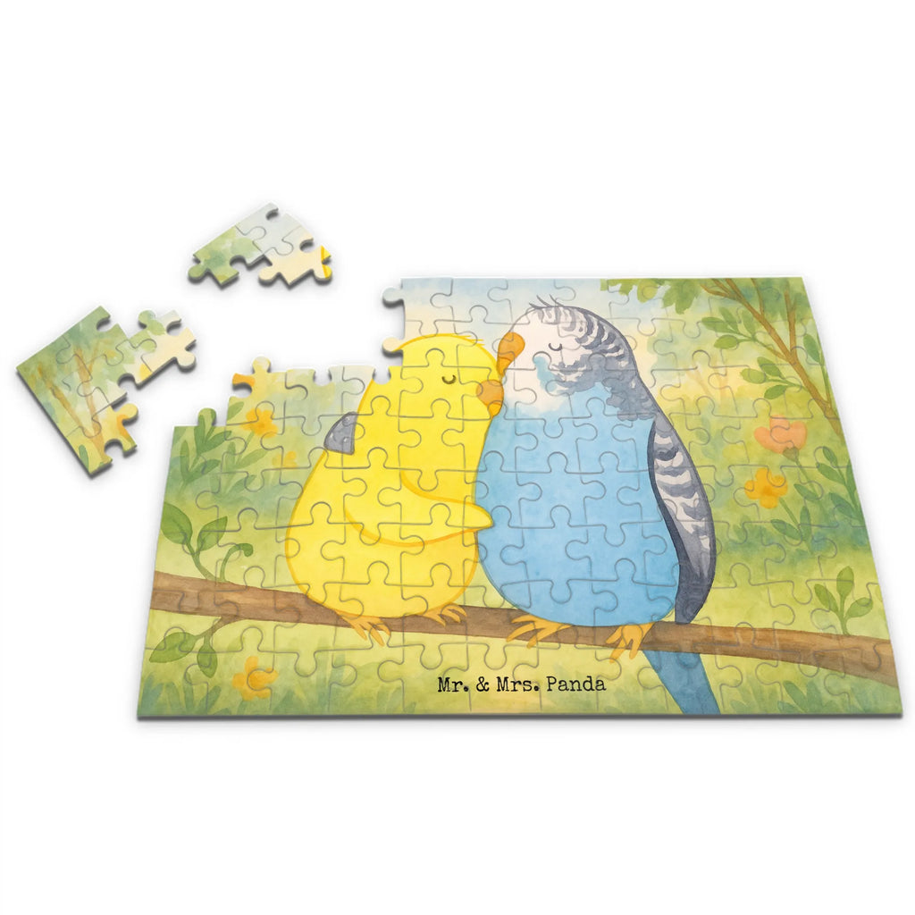Puzzle Wellensittich Liebe Design Puzzle, Freundin, Partner, Ehemann, Liebe, Ehefrau, Jahrestag, Heiraten, Heiratsantrag, Freund, Hocheitstag, Verlobung, Liebesgeschenk, Wellensittich, Vögel, Kuscheln, Vertrauen, Nähe