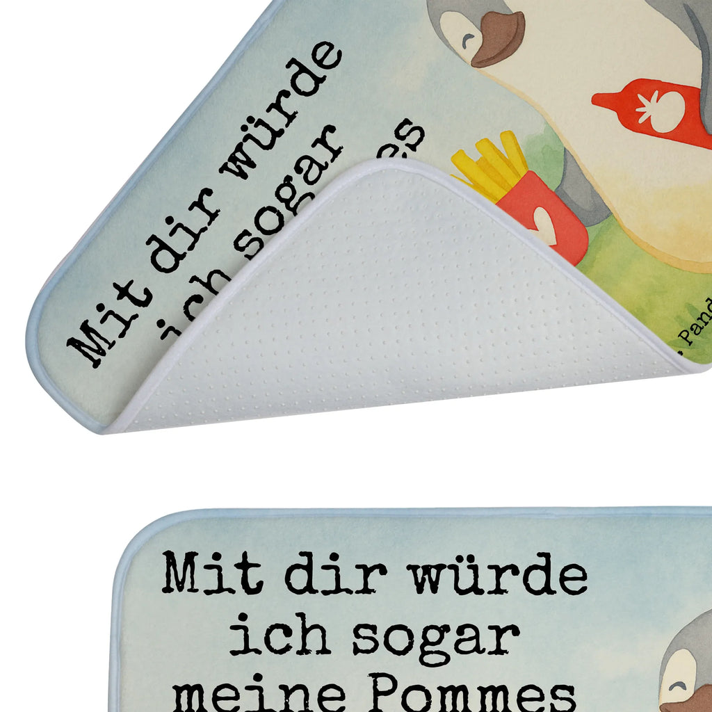 Badematte Pinguin Pommes Design Badematte, Badteppich, Duschvorleger, Badezimmerteppich, Badezimmermatte, Badvorleger, Duschmatte, Duschteppich, Badteppiche, Badgarnitur, Badematten, Teppich Badezimmer, Badezimmermatten, Liebe, Partner, Freund, Freundin, Ehemann, Ehefrau, Heiraten, Verlobung, Heiratsantrag, Liebesgeschenk, Jahrestag, Hocheitstag, Valentinstag, Geschenk für Frauen, Hochzeitstag, Mitbringsel, Geschenk für Freundin, Geschenk für Partner, Liebesbeweis, für Männer, für Ehemann