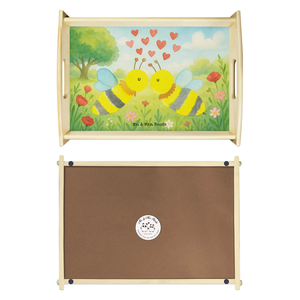 Serviertablett Biene Liebe Design Serviertablett, Frühstückstablett, Dekotablett, Holztablett, Küchentablett, Tablett, Biene, Wespe, Hummel