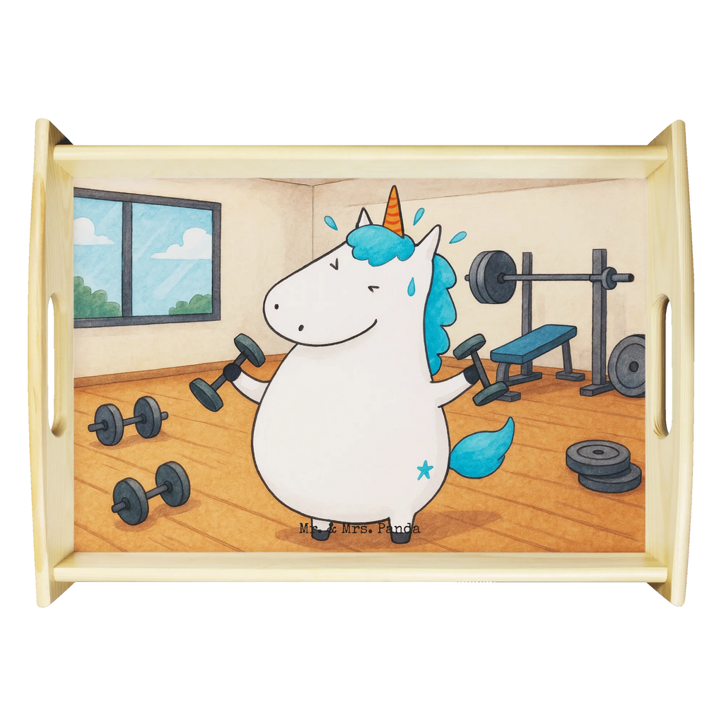 Serviertablett Einhorn Fitness Design Serviertablett, Tablett, Holztablett, Küchentablett, Dekotablett, Frühstückstablett, Einhorn, Einhörner, Einhorn Deko, Unicorn, Gym, Fitness, Fitnessstudio, Diät, Abnehmen, Sport, Pumpen, Geräte, Sixpack