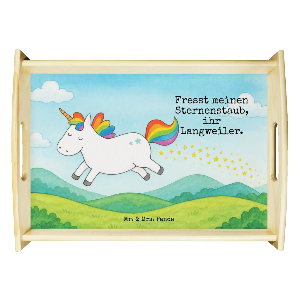 Serviertablett Einhorn Happy Design Serviertablett, Tablett, Holztablett, Küchentablett, Dekotablett, Frühstückstablett, Einhorn, Einhörner, Einhorn Deko, Unicorn, glücklich, fröhlich, Spaß, Freude, Lebensfreude, witzig, spannend, Lächeln, Lachen