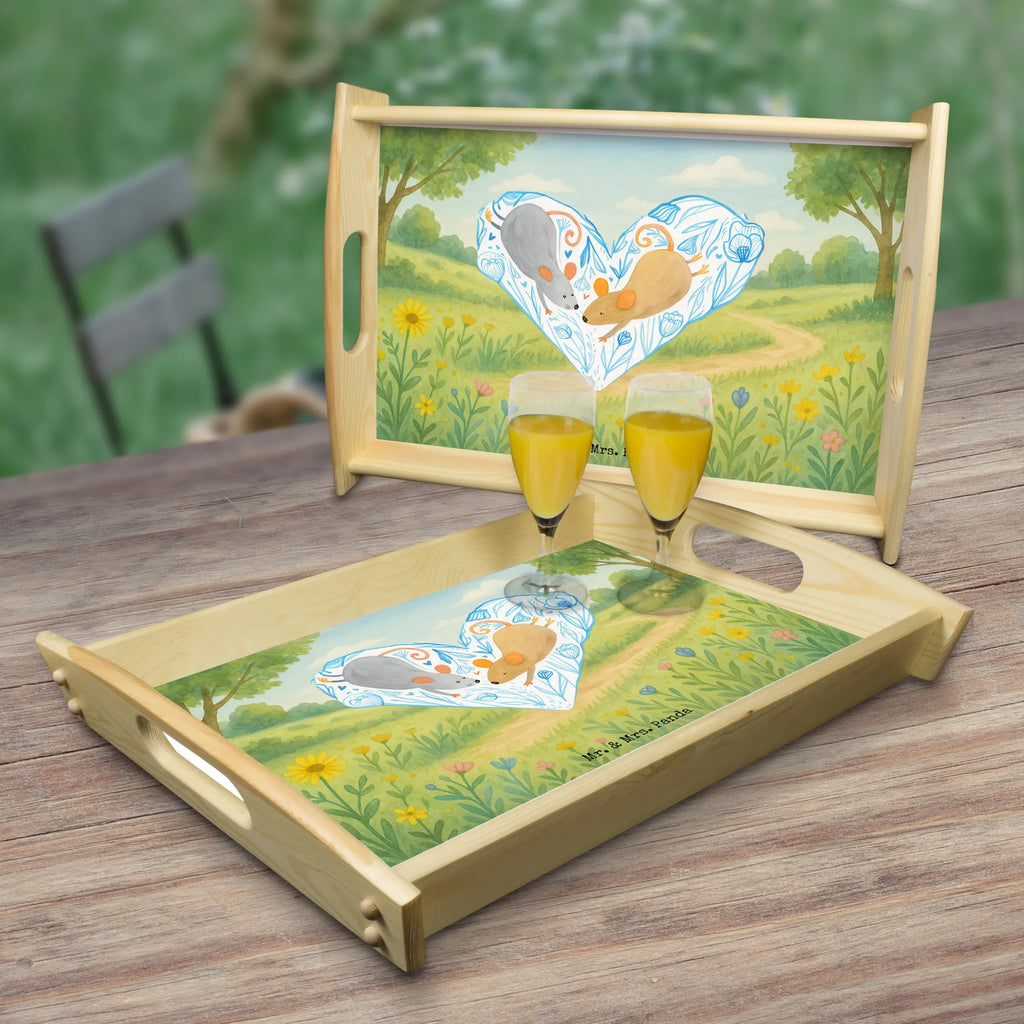 Serving tray Mice heart Design Dekotablett, Holztablett, Serviertablett, Tablett, Küchentablett, Frühstückstablett, Liebe, Partner, Freund, Freundin, Ehemann, Ehefrau, Heiraten, Verlobung, Heiratsantrag, Liebesgeschenk, Jahrestag, Hocheitstag, Lieblingsmensch, Geschenk für zwei, Liebesbeweis, Gemeinsamkeit, Love, Mäuse, Maus, Liebesbotschaft, Hochzeit