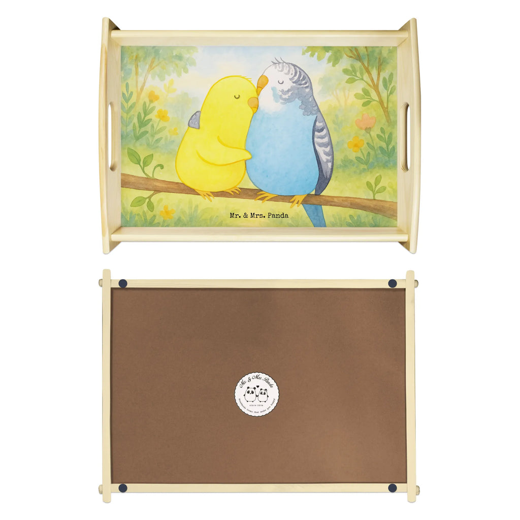 Serviertablett Wellensittich Liebe Design Frühstückstablett, Tablett, Holztablett, Küchentablett, Dekotablett, Serviertablett, Liebe, Partner, Freund, Freundin, Ehemann, Ehefrau, Heiraten, Verlobung, Heiratsantrag, Liebesgeschenk, Jahrestag, Hocheitstag, Vertrauen, Vögel, Wellensittich, Nähe, Kuscheln