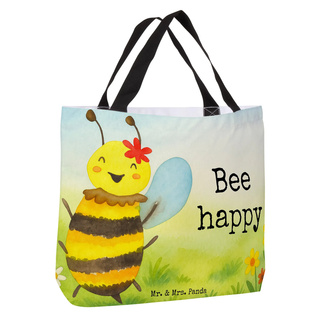Shopper Biene Happy Design Beutel, Einkaufstasche, Tasche, Strandtasche, Einkaufsbeutel, Shopper, Schultasche, Freizeittasche, Tragebeutel, Schulbeutel, Alltagstasche, Biene, Wespe, Hummel