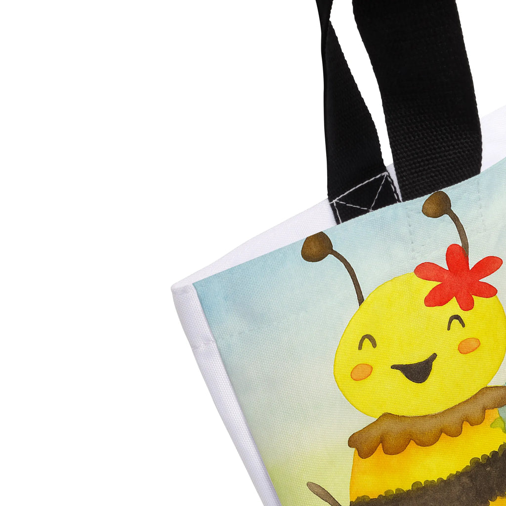 Shopper Biene Happy Design Beutel, Einkaufstasche, Tasche, Strandtasche, Einkaufsbeutel, Shopper, Schultasche, Freizeittasche, Tragebeutel, Schulbeutel, Alltagstasche, Biene, Wespe, Hummel