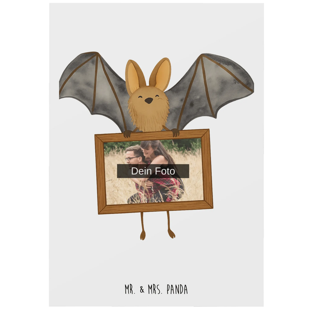 Personalizowana pocztówka ze zdjęciem nietoperz skrzydło Design Personalisierte Foto Postkarte, Tiermotive, Gute Laune, lustige Sprüche, Tiere