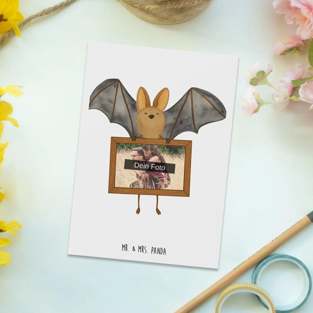 Personalizowana pocztówka ze zdjęciem nietoperz skrzydło Design Personalisierte Foto Postkarte, Tiermotive, Gute Laune, lustige Sprüche, Tiere