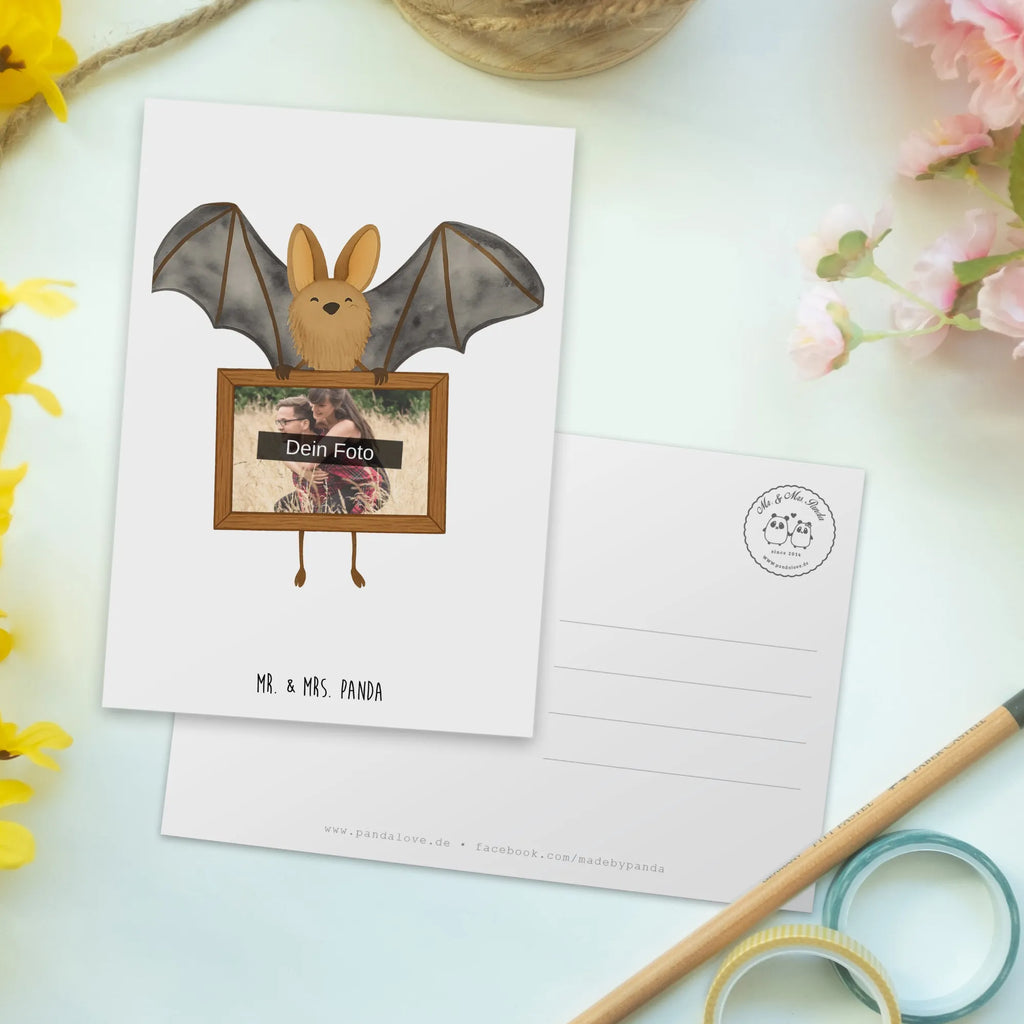 Personalizowana pocztówka ze zdjęciem nietoperz skrzydło Design Personalisierte Foto Postkarte, Tiermotive, Gute Laune, lustige Sprüche, Tiere