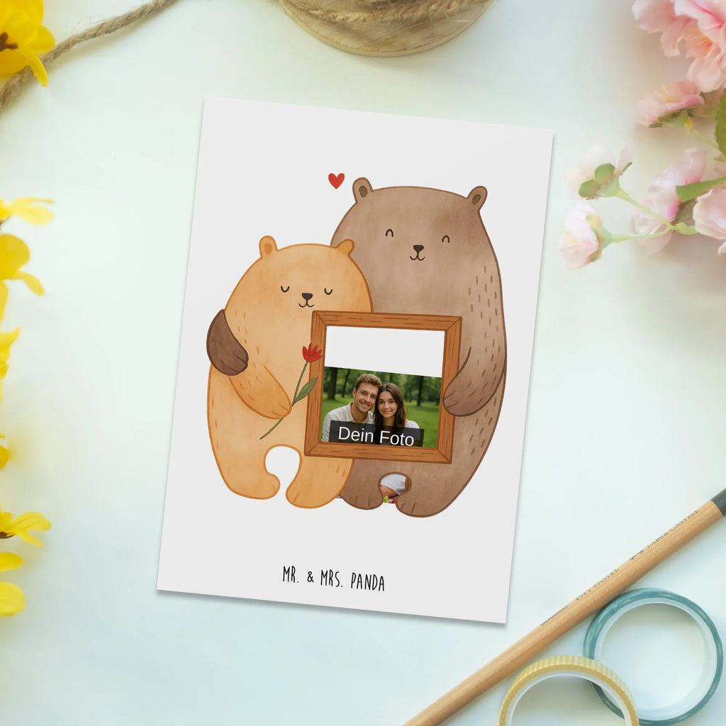 Personalized Photo Postcard Bears in love Design Personalisierte Foto Postkarte, Liebe, Partner, Freund, Freundin, Ehemann, Ehefrau, Heiraten, Verlobung, Heiratsantrag, Liebesgeschenk, Jahrestag, Hocheitstag, Bär, Geschenk Freundin, Hochzeitstag, Geschenk Freund, Verlobt, Liebesbeweis, Geschenk Hochzeit, Bären, Verliebt, Bärchen, Verheiratet