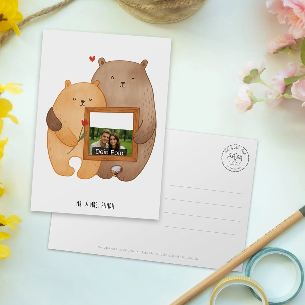 Personalized Photo Postcard Bears in love Design Personalisierte Foto Postkarte, Liebe, Partner, Freund, Freundin, Ehemann, Ehefrau, Heiraten, Verlobung, Heiratsantrag, Liebesgeschenk, Jahrestag, Hocheitstag, Bär, Geschenk Freundin, Hochzeitstag, Geschenk Freund, Verlobt, Liebesbeweis, Geschenk Hochzeit, Bären, Verliebt, Bärchen, Verheiratet