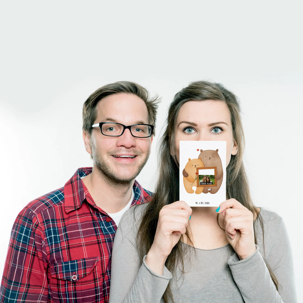 Personalized Photo Postcard Bears in love Design Personalisierte Foto Postkarte, Liebe, Partner, Freund, Freundin, Ehemann, Ehefrau, Heiraten, Verlobung, Heiratsantrag, Liebesgeschenk, Jahrestag, Hocheitstag, Bär, Geschenk Freundin, Hochzeitstag, Geschenk Freund, Verlobt, Liebesbeweis, Geschenk Hochzeit, Bären, Verliebt, Bärchen, Verheiratet