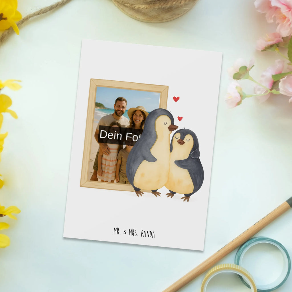 Personalizowana pocztówka ze zdjęciem Pingwin przytulać Design Personalisierte Foto Postkarte, Pinguin, Liebe, Hochzeitstag, Jahrestag, Verlobung, Liebesgeschenk, Hochzeit, Hochzeitsgeschenk, Liebesbeweis, Liebespaar