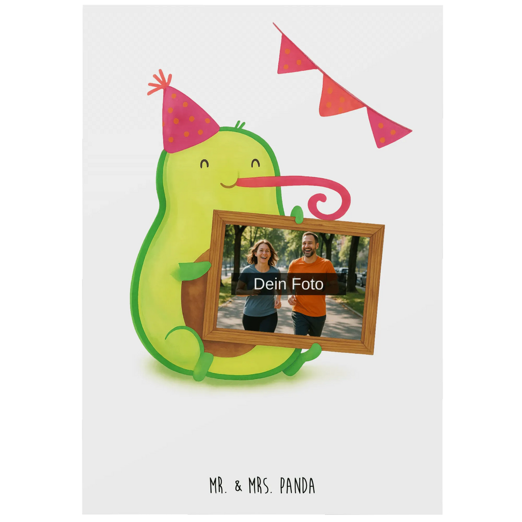 Personalized Photo Postcard avocado Birthday Design Personalisierte Foto Postkarte, Avocado, Veggie, Vegan, Gesund