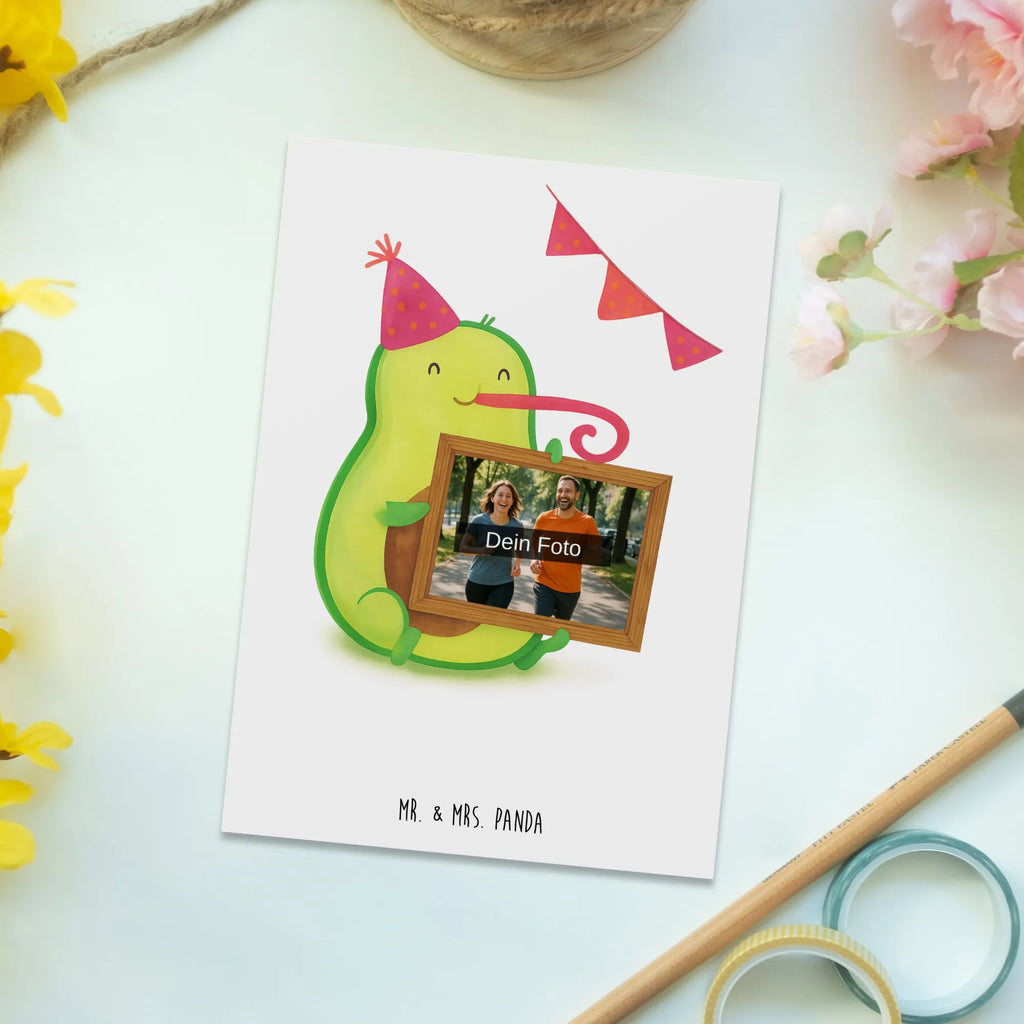 Personalized Photo Postcard avocado Birthday Design Personalisierte Foto Postkarte, Avocado, Veggie, Vegan, Gesund