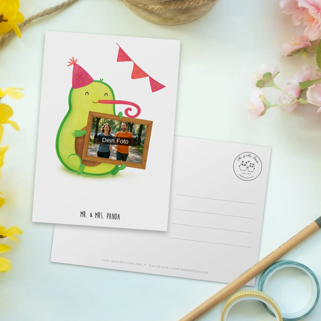 Personalized Photo Postcard avocado Birthday Design Personalisierte Foto Postkarte, Avocado, Veggie, Vegan, Gesund