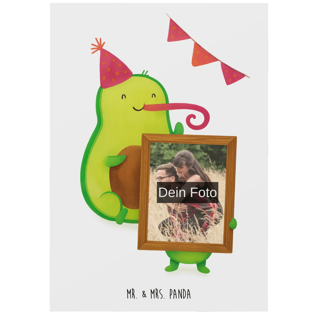 Personalizowana pocztówka ze zdjęciem Awokado Czas na imprezę Design Personalisierte Foto Postkarte, Avocado, Veggie, Vegan, Gesund