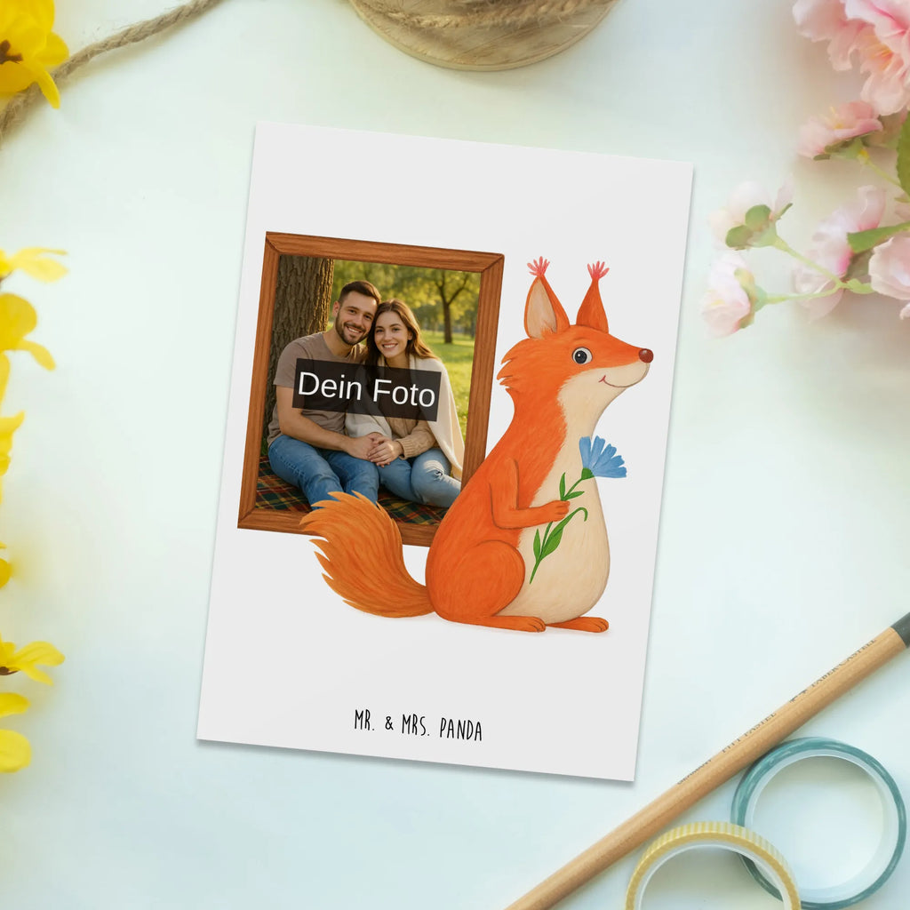Personalized Photo Postcard Squirrel flower Design Personalisierte Foto Postkarte, Tiermotive, Gute Laune, lustige Sprüche, Tiere, Spruch positiv, Spruch Deko, Eichhörnchen, Lachen, Eichhorn, Spaß, Motivation Bilder, Motivation Sprüche, glücklich Spruch