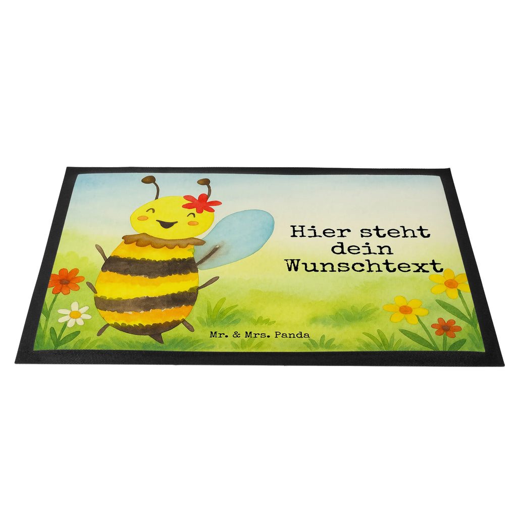 Personalized doormat bee happy Design Bedrucken, Personalisieruung, Wunschnamen, Haustürmatte personalisiert, Türvorleger mit Namen, Fußmatte mit Namen, Personalisierte Fußmatte, Türvorleger personalisiert, Fußmatte bedrucken, Namensfussmatte, Personalisiert, Biene, Wespe, Hummel
