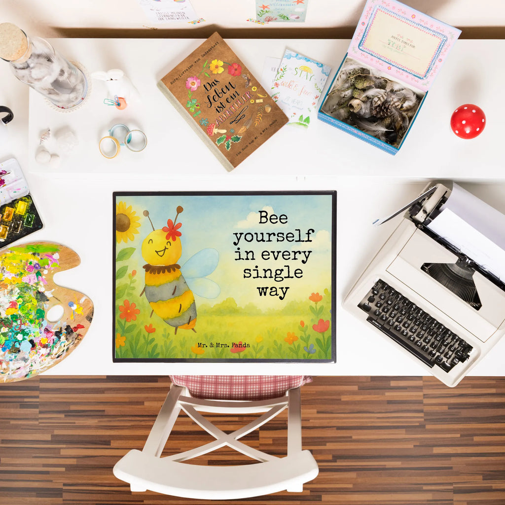 Schreibtischunterlage Biene Blume Design Schreibunterlage, Schreibtischauflage, Bürobedarf, Büroartikel, Schreibwaren, Schreibtisch Unterlagen, Schreibtischunterlage Groß, Biene, Wespe, Hummel