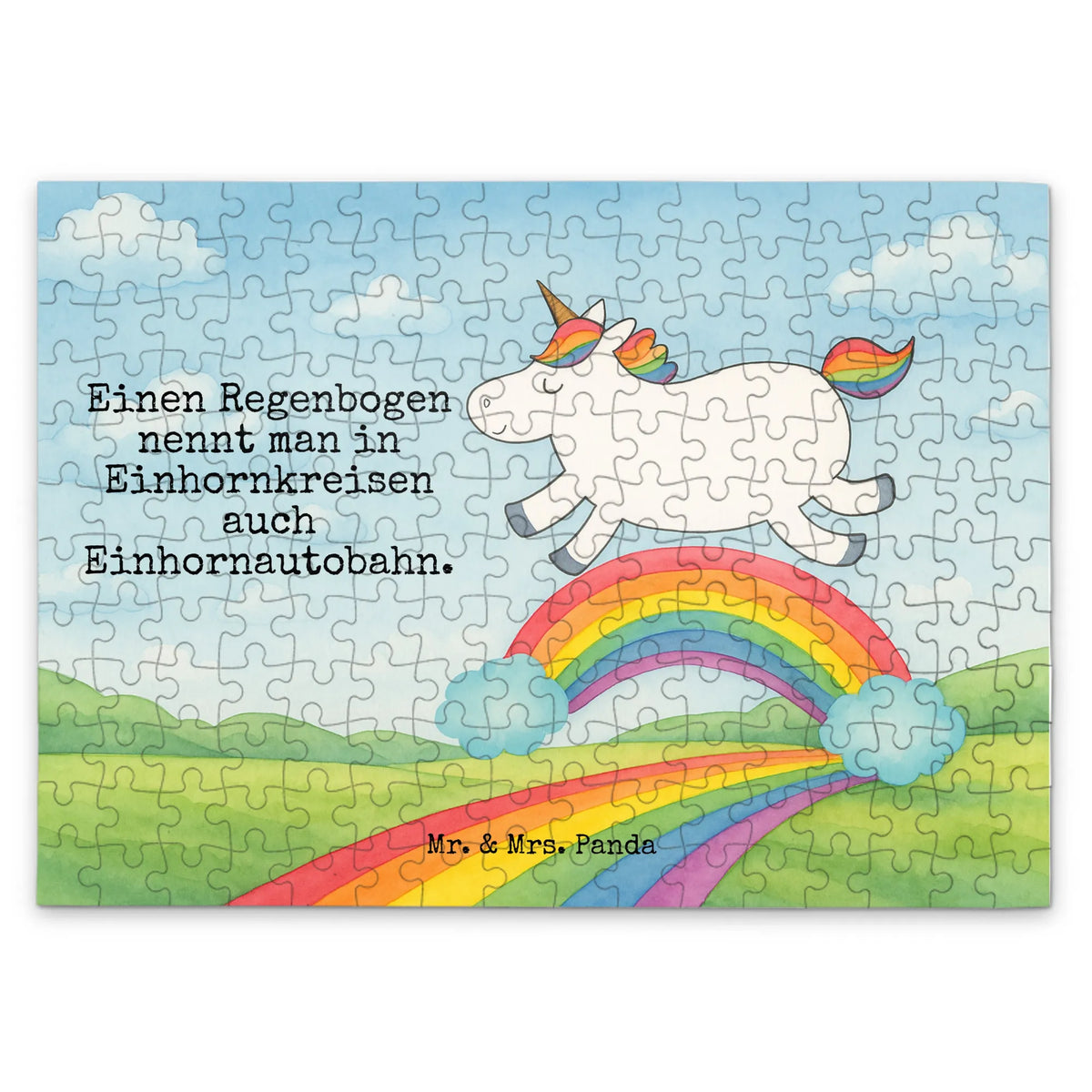 Puzzle unicorn rainbow Design rainbow, unicorn highway, unicorn love, unicorn car, expressway, birthday present, unicornpower, gift