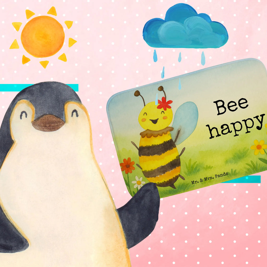 Badematte Biene Happy Design Badematte, Badteppich, Duschvorleger, Badezimmerteppich, Badezimmermatte, Badvorleger, Duschmatte, Duschteppich, Badteppiche, Badgarnitur, Badematten, Teppich Badezimmer, Badezimmermatten, Biene, Wespe, Hummel