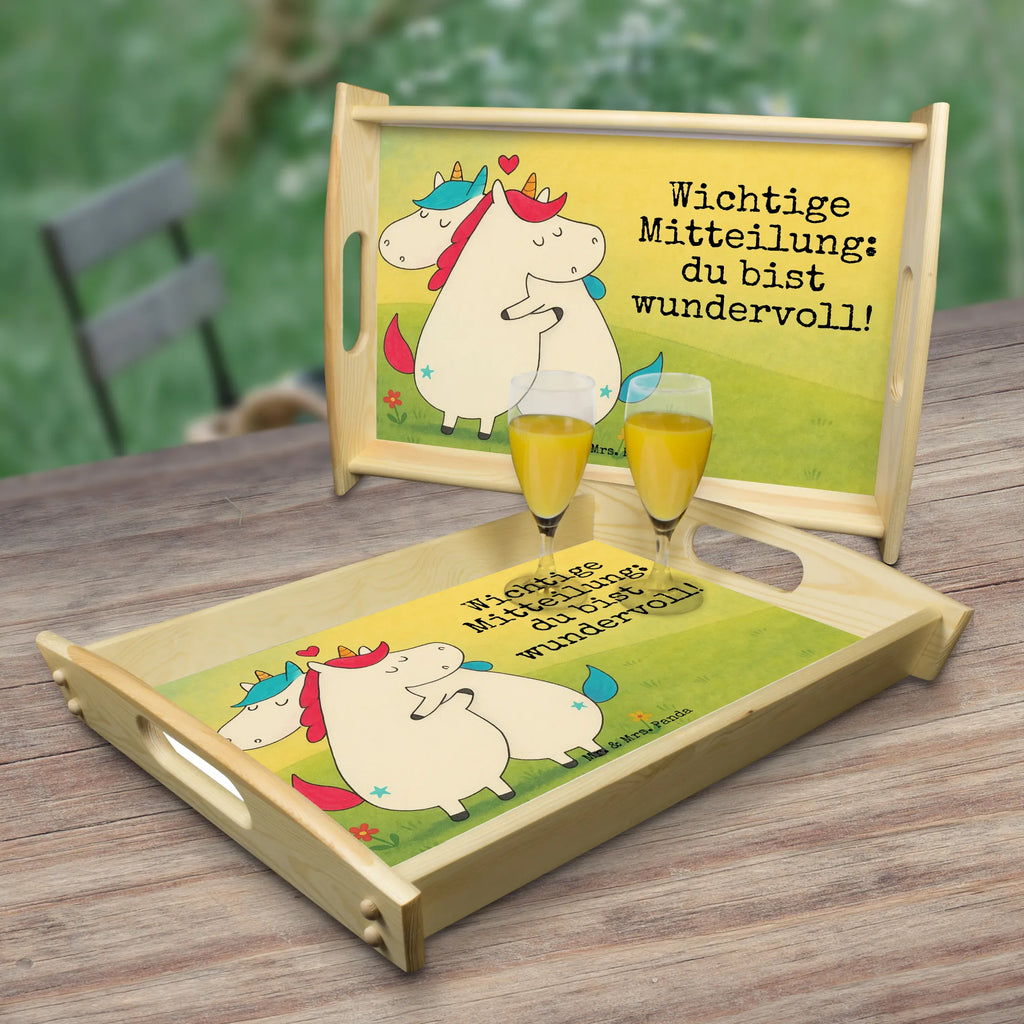 Serviertablett Einhorn Mitteilung Design Serviertablett, Tablett, Holztablett, Küchentablett, Dekotablett, Frühstückstablett, Einhorn, Einhörner, Einhorn Deko, Unicorn, Valentinstag, Valentine, Liebe, Geschenk, Partner, Ehe, lustig, witzig, Spruch
