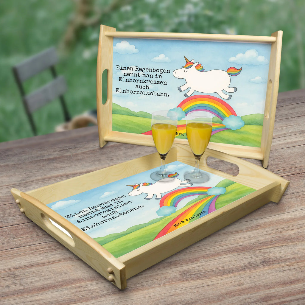 Serviertablett Einhorn Regenbogen Design Serviertablett, Tablett, Holztablett, Küchentablett, Dekotablett, Frühstückstablett, Einhorn, Einhörner, Einhorn Deko, Unicorn, Regenbogen, Glitzer, Einhornpower, Erwachsenwerden, Einhornautobahn