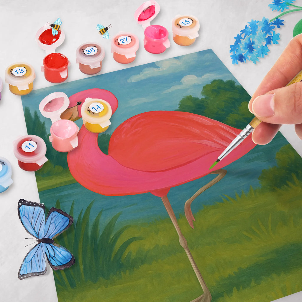 Paint by Numbers flamingo Classic Design Kreativität, Künstler, Kunstwerk, Malen, Bastelidee, Malen nach Zahlen, DIY, Baseln, Ausmalbild, Flamingo, Sohn, ich, für mich, Freundinnen, Spruch, Selbstliebe, Stolz, Einzigartig, Geschwister, Freundin, Tochter, Außenseiter