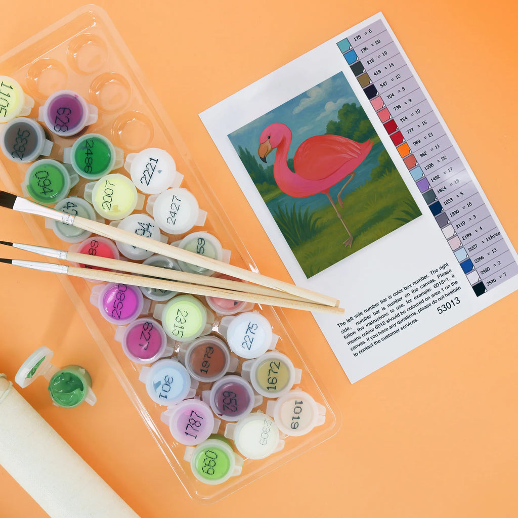 Paint by Numbers flamingo Classic Design Kreativität, Künstler, Kunstwerk, Malen, Bastelidee, Malen nach Zahlen, DIY, Baseln, Ausmalbild, Flamingo, Sohn, ich, für mich, Freundinnen, Spruch, Selbstliebe, Stolz, Einzigartig, Geschwister, Freundin, Tochter, Außenseiter