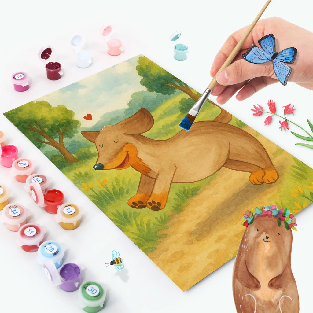 Paint by Numbers Dog dachshund Design Baseln, Künstler, DIY, Kreativität, Malen nach Zahlen, Bastelidee, Malen, Ausmalbild, Kunstwerk, Hund, Hundemotiv, Haustier, Hunderasse, Tierliebhaber, Hundebesitzer, Sprüche, Hunde, happy dog, Dackel, Dachshund