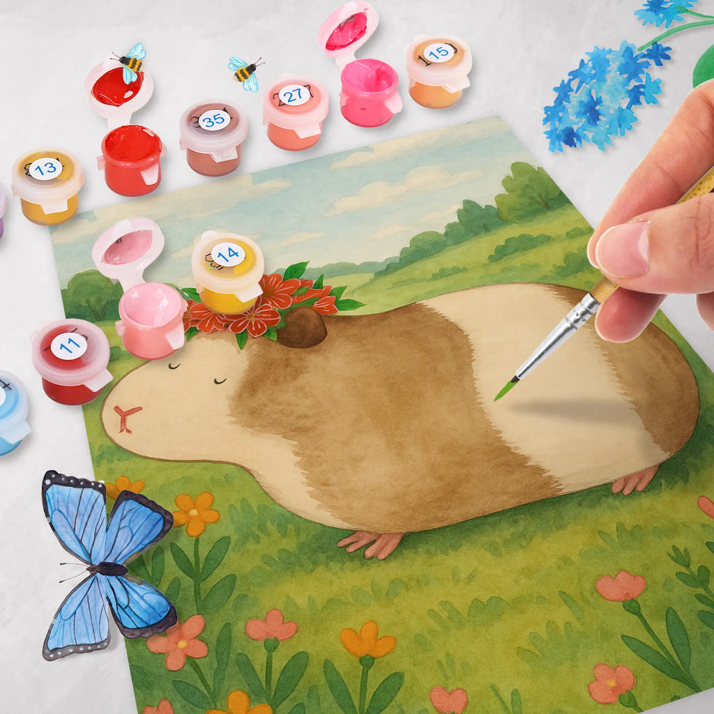 Paint by Numbers Guinea pig wisdom Design Bastelidee, Kunstwerk, Malen, Ausmalbild, Baseln, DIY, Malen nach Zahlen, Kreativität, Künstler, Tiermotive, Gute Laune, lustige Sprüche, Tiere, Wunderland, Motivation, Meerie, Realität, Weisheit, Wunder, Spruch, Meerschweinchen, Meeries, Blumenkind