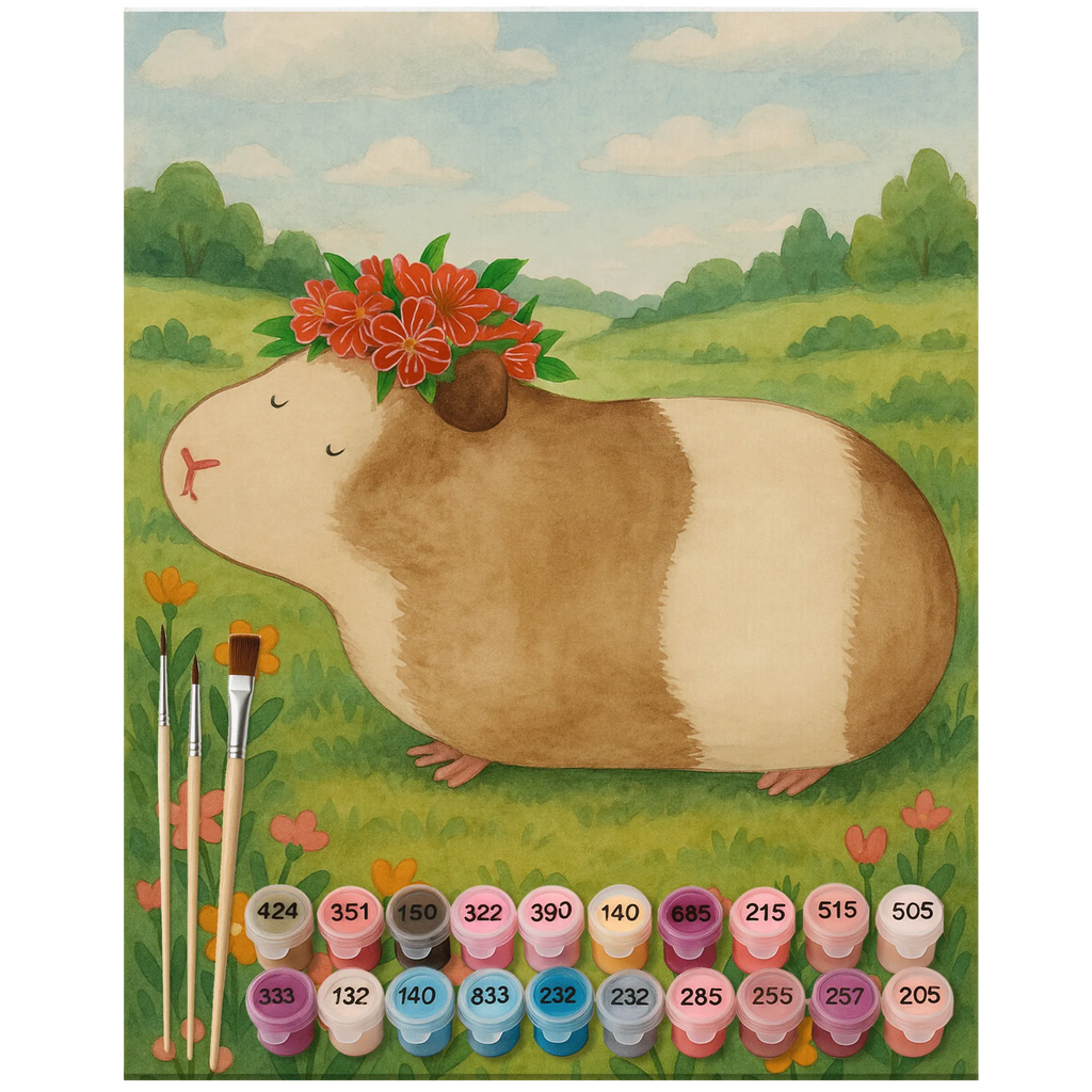 Paint by Numbers Guinea pig wisdom Design Bastelidee, Kunstwerk, Malen, Ausmalbild, Baseln, DIY, Malen nach Zahlen, Kreativität, Künstler, Tiermotive, Gute Laune, lustige Sprüche, Tiere, Wunderland, Motivation, Meerie, Realität, Weisheit, Wunder, Spruch, Meerschweinchen, Meeries, Blumenkind