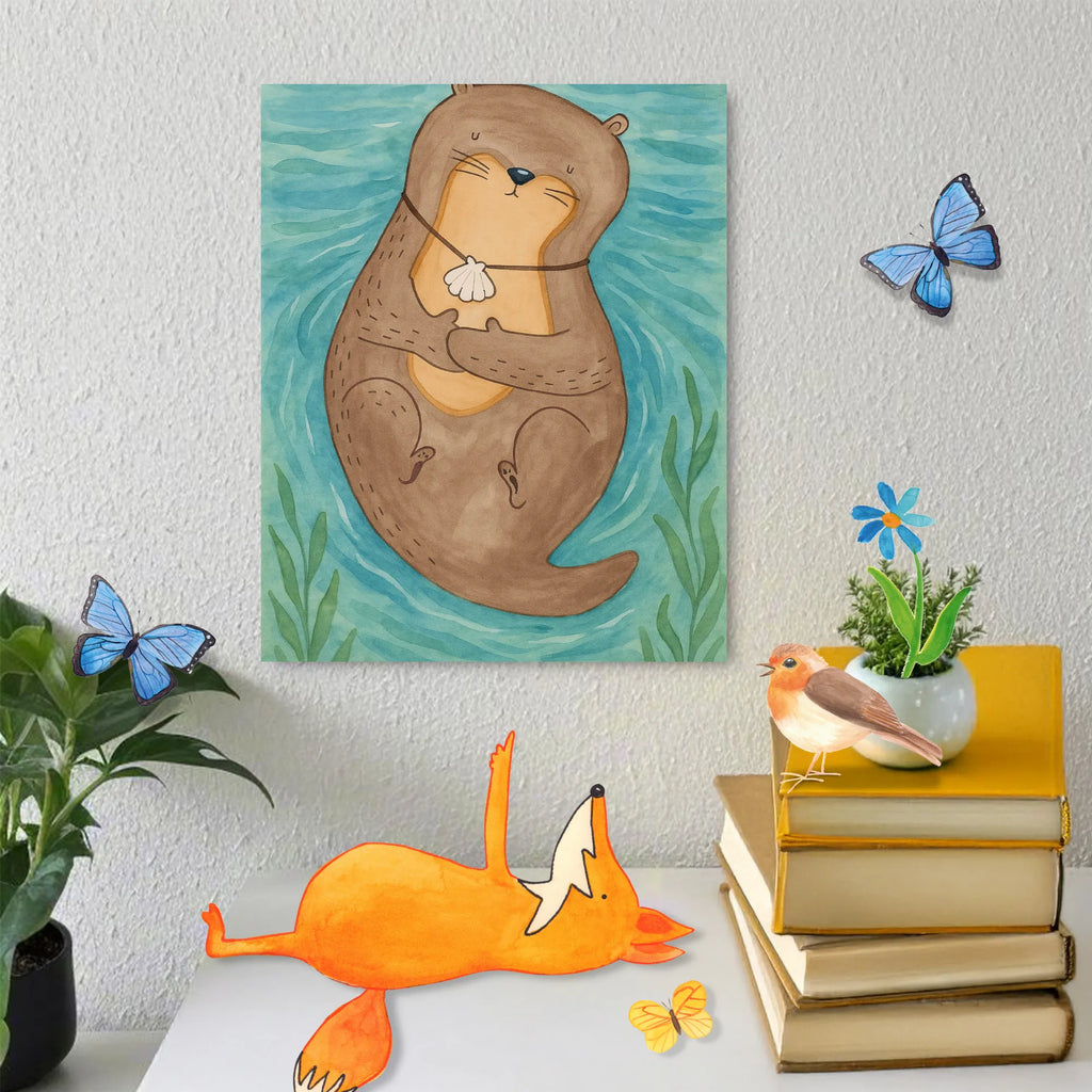 Malen nach Zahlen Otter Muschel Design Malen nach Zahlen, Ausmalbild, Kunstwerk, Otter, Fischotter, Seeotter, Otterliebe, Motivation, grübeln, Tagträumen, Büro, träumen