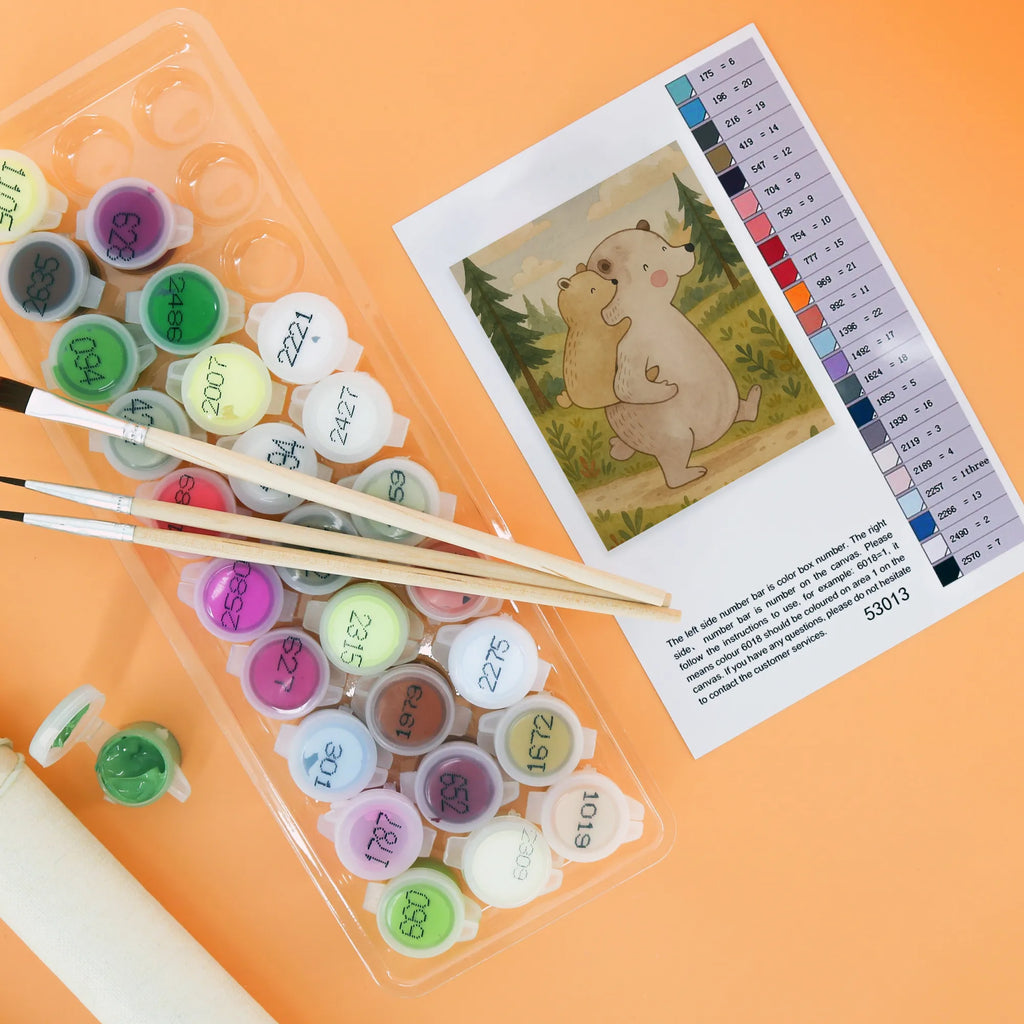 Malen nach Zahlen Papa Bär Design Baseln, Kunstwerk, Malen nach Zahlen, DIY, Malen, Kreativität, Künstler, Bastelidee, Ausmalbild, Familie, Vatertag, Muttertag, Bruder, Schwester, Mama, Papa, Oma, Opa, Papi, Geschenk, Vater, Onkel, Geburtstag, Vati