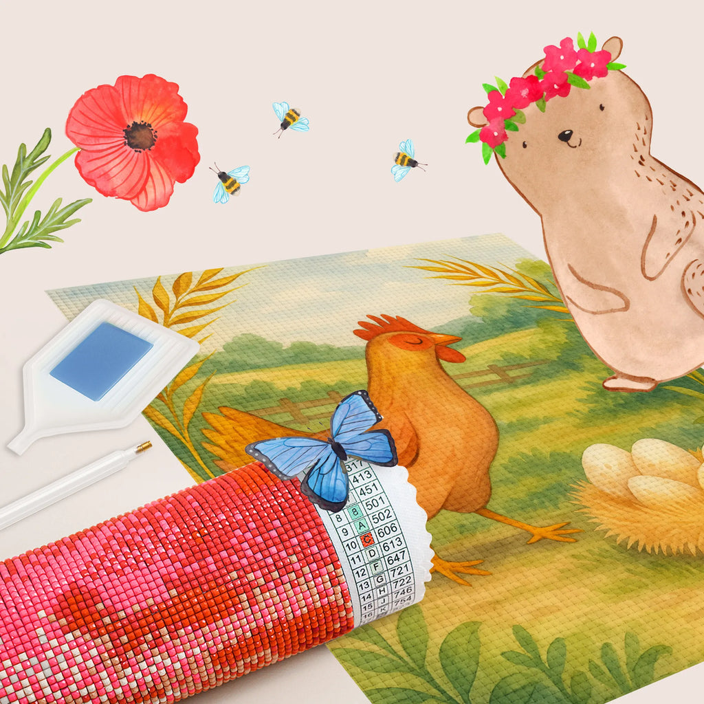 Diamond Painting Chicken Proud Design farm, farm animals, animals, eggs, cock, yard, magic, chicken, birth, pregnancy, saying, country life, motivation, hen