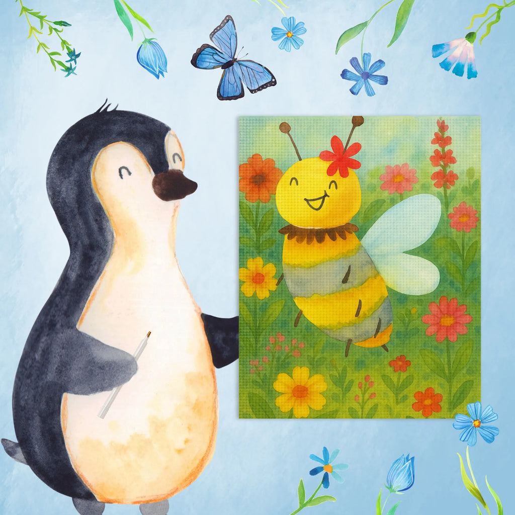 Diamond Painting Biene Blume Design DIY, Kristallbild, Kreativität, Diamond Painting, Biene, Wespe, Hummel